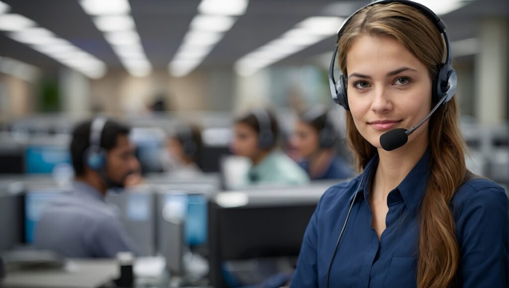 a women on call practicing proven strategies on how to cold call which will help in mastering cold calling